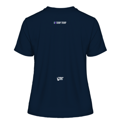 Dump Trump - Error 404: Truth not found - Fitted Ladies Organic Shirt - ThreadLabs