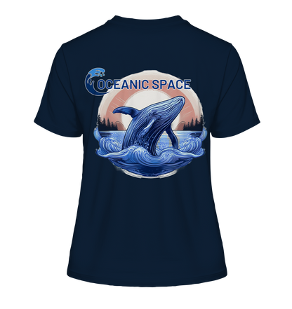 OCEANIC SPACE - Save our oceans - Fitted Ladies Organic Shirt - ThreadLabs