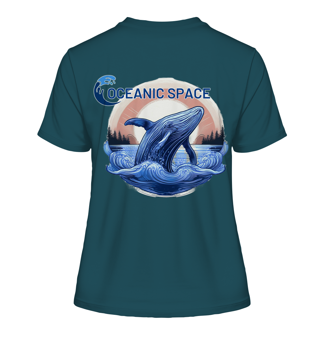 OCEANIC SPACE - Save our oceans - Fitted Ladies Organic Shirt - ThreadLabs