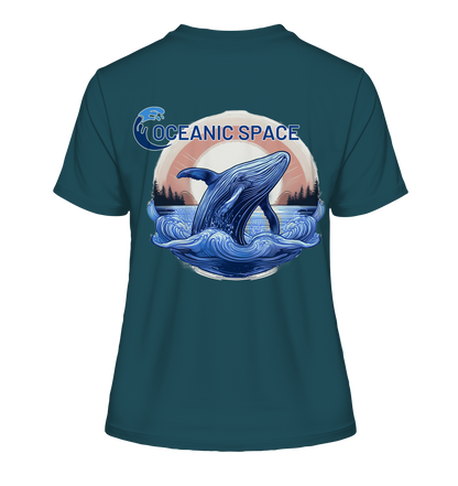 OCEANIC SPACE - Save our oceans - Fitted Ladies Organic Shirt - ThreadLabs