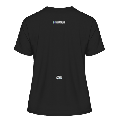 Dump Trump - Error 404: Truth not found - Fitted Ladies Organic Shirt - ThreadLabs