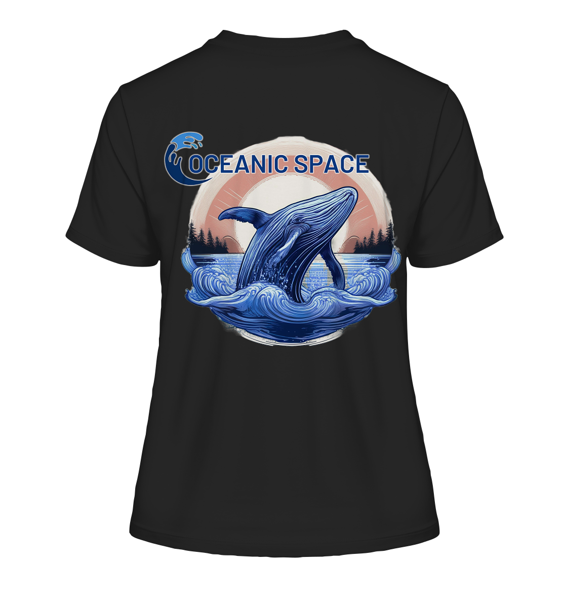 OCEANIC SPACE - Save our oceans - Fitted Ladies Organic Shirt - ThreadLabs