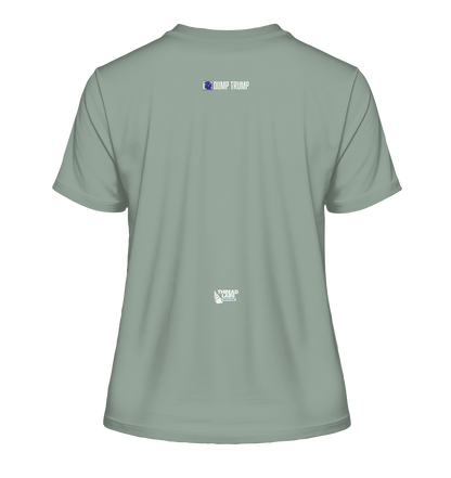 Dump Trump - Error 404: Truth not found - Fitted Ladies Organic Shirt - ThreadLabs