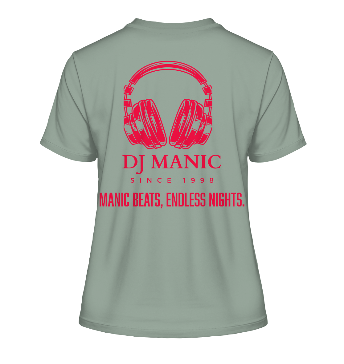 DJ Manic - Streetware - Fitted Ladies Organic Shirt - ThreadLabs