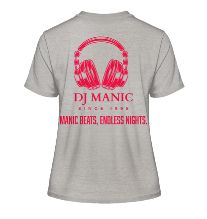 DJ Manic - Streetware - Fitted Ladies Organic Shirt - ThreadLabs