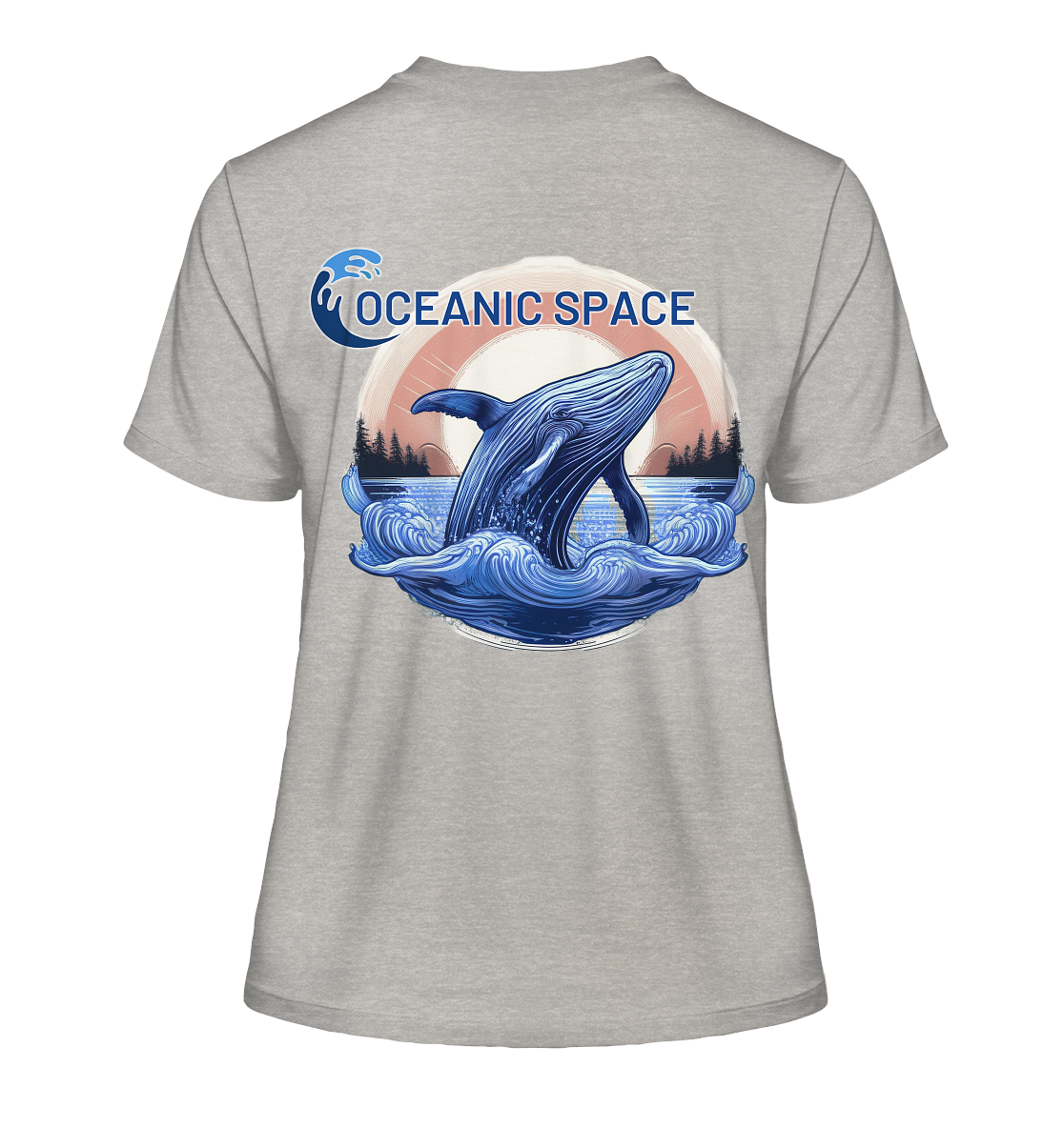 OCEANIC SPACE - Save our oceans - Fitted Ladies Organic Shirt - ThreadLabs