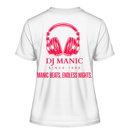 DJ Manic - Streetware - Fitted Ladies Organic Shirt - ThreadLabs