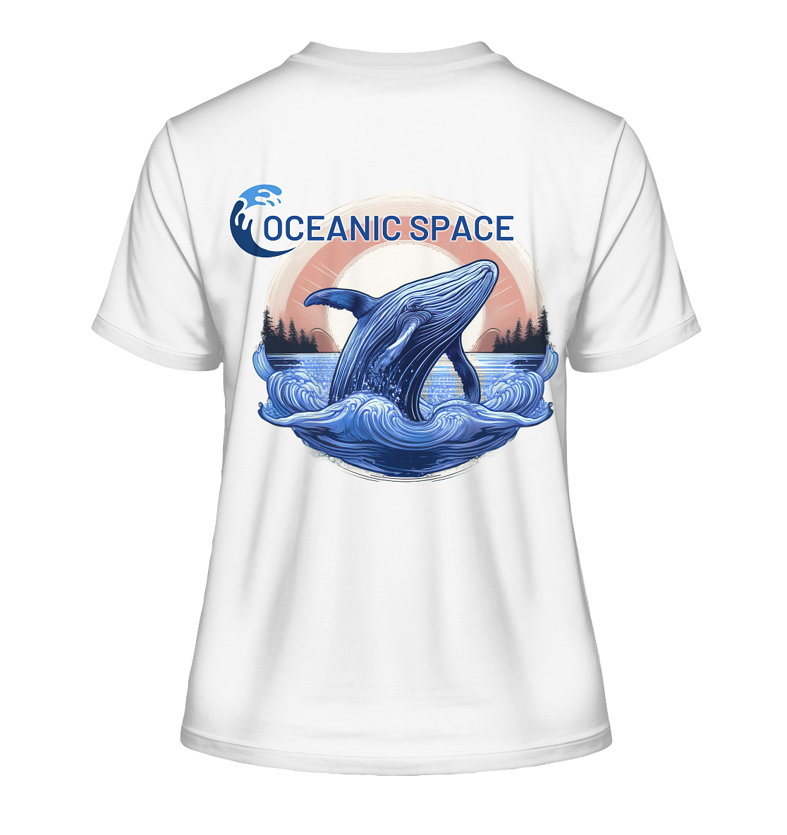 OCEANIC SPACE - Save our oceans - Fitted Ladies Organic Shirt - ThreadLabs