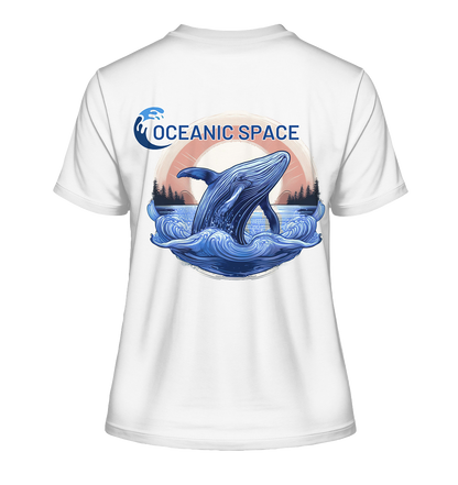 OCEANIC SPACE - Save our oceans - Fitted Ladies Organic Shirt - ThreadLabs