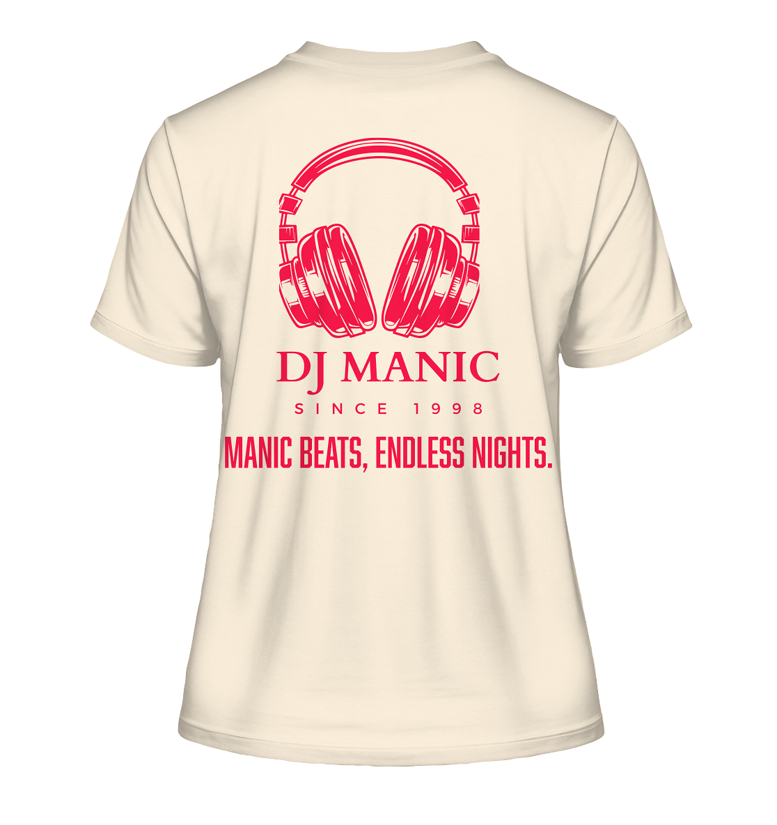 DJ Manic - Streetware - Fitted Ladies Organic Shirt - ThreadLabs