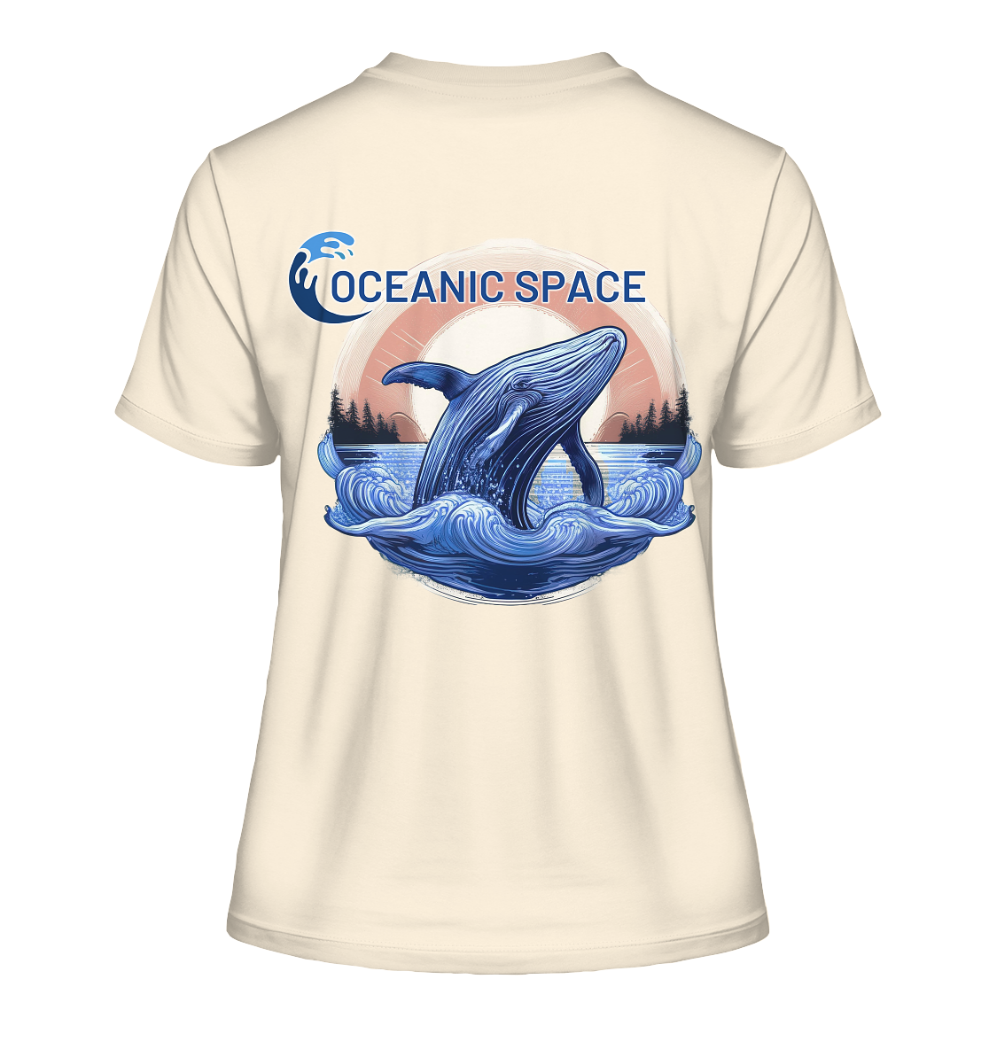OCEANIC SPACE - Save our oceans - Fitted Ladies Organic Shirt - ThreadLabs