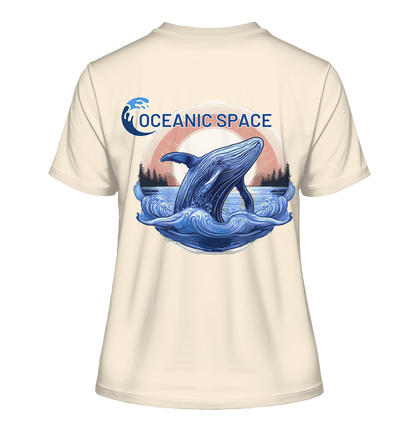 OCEANIC SPACE - Save our oceans - Fitted Ladies Organic Shirt - ThreadLabs