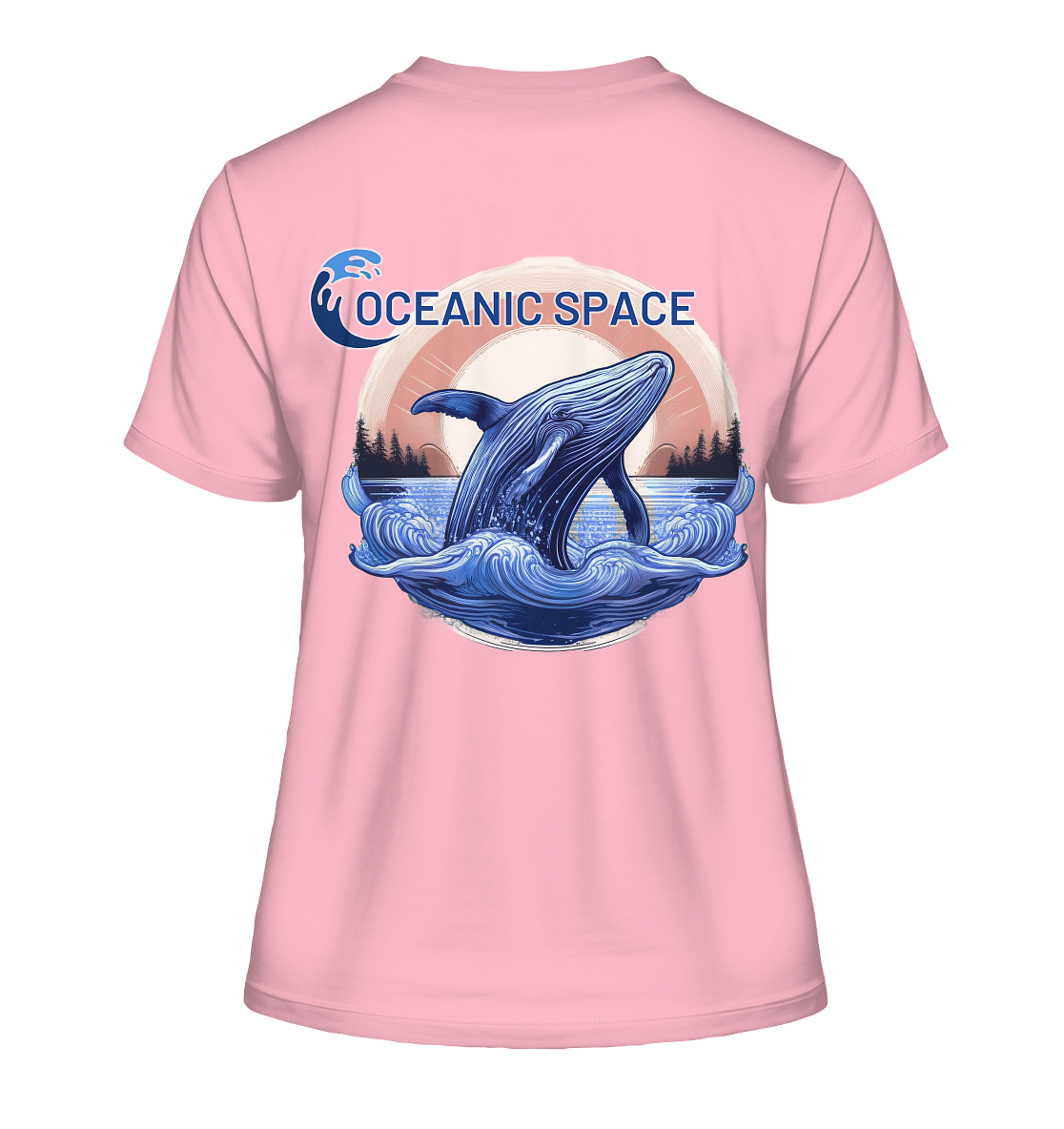 OCEANIC SPACE - Save our oceans - Fitted Ladies Organic Shirt - ThreadLabs