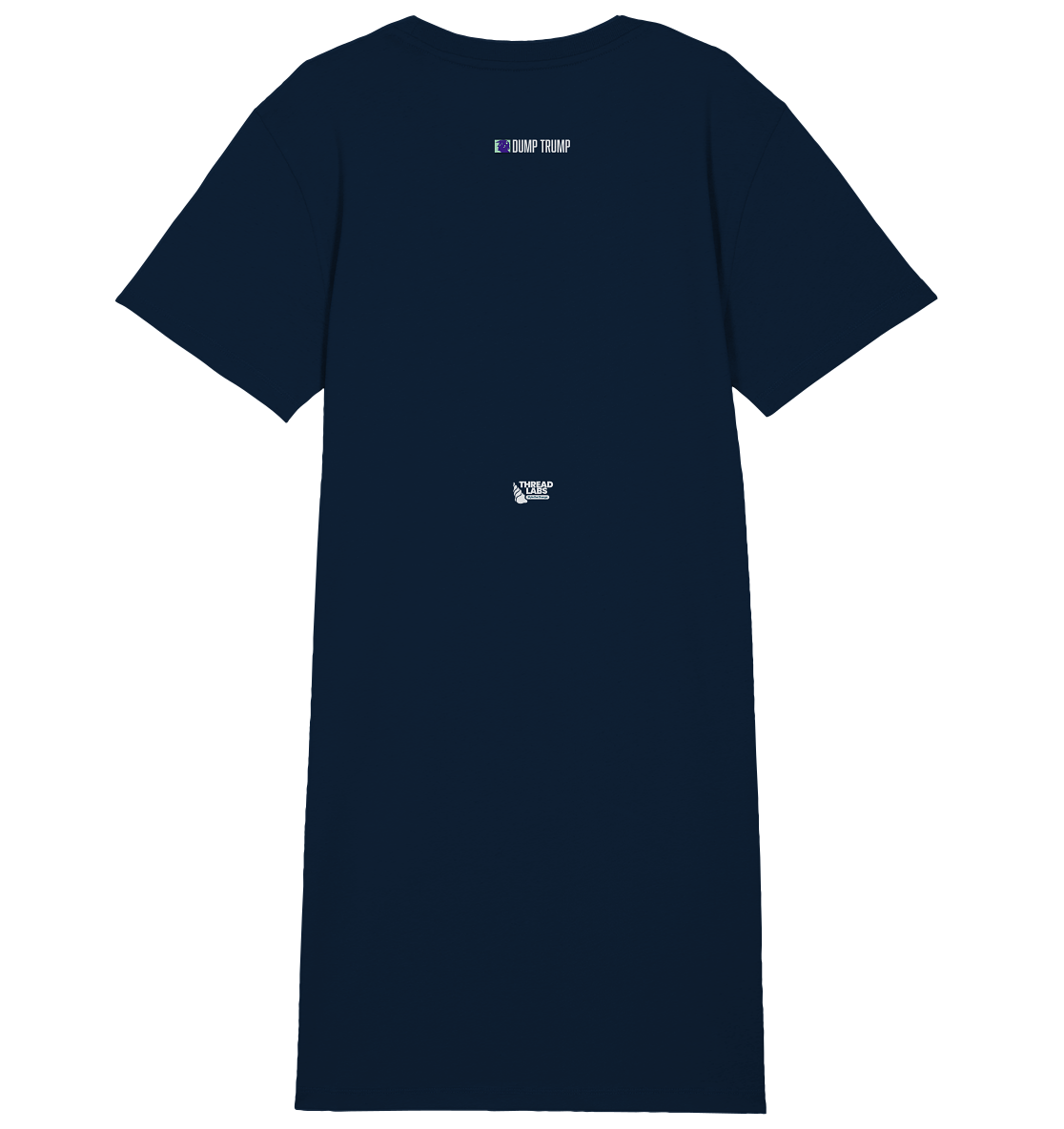 Dump Trump - Error 404: Truth not found - Ladies Organic Shirt Dress - ThreadLabs