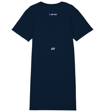 Dump Trump - Error 404: Truth not found - Ladies Organic Shirt Dress - ThreadLabs