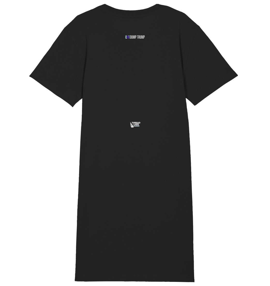 Dump Trump - Error 404: Truth not found - Ladies Organic Shirt Dress - ThreadLabs