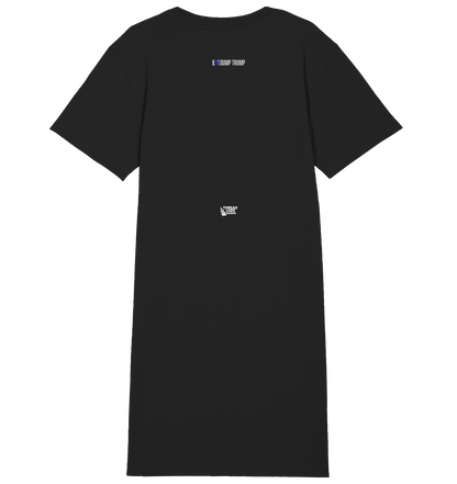 Dump Trump - Error 404: Truth not found - Ladies Organic Shirt Dress - ThreadLabs