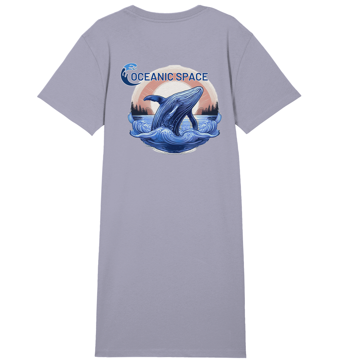 OCEANIC SPACE - Save our oceans - Ladies Organic Shirt Dress - ThreadLabs