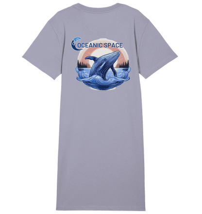 OCEANIC SPACE - Save our oceans - Ladies Organic Shirt Dress - ThreadLabs