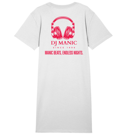 DJ Manic - Streetware - Ladies Organic Shirt Dress - ThreadLabs