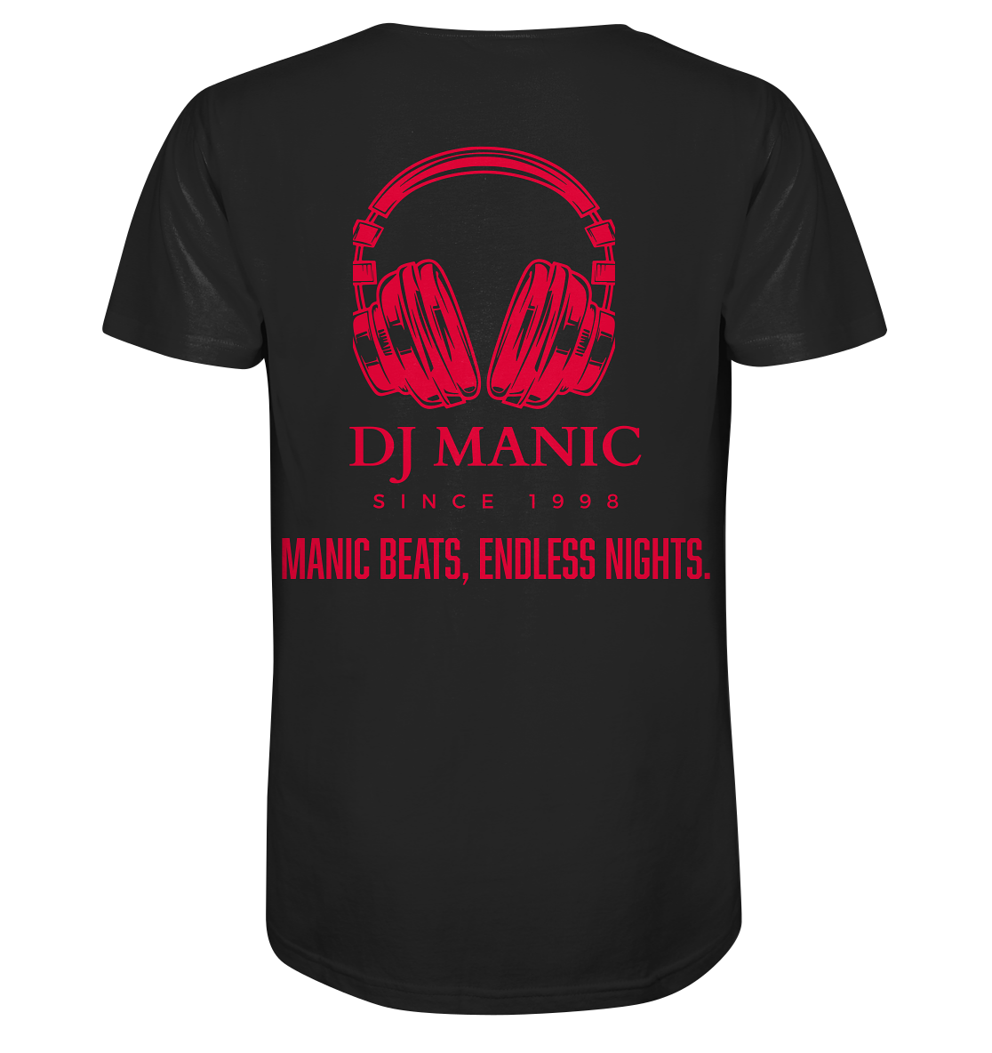 DJ Manic - Streetware - Mens Organic V-Neck Shirt - ThreadLabs