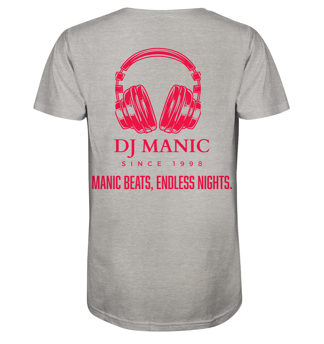 DJ Manic - Streetware - Mens Organic V-Neck Shirt - ThreadLabs