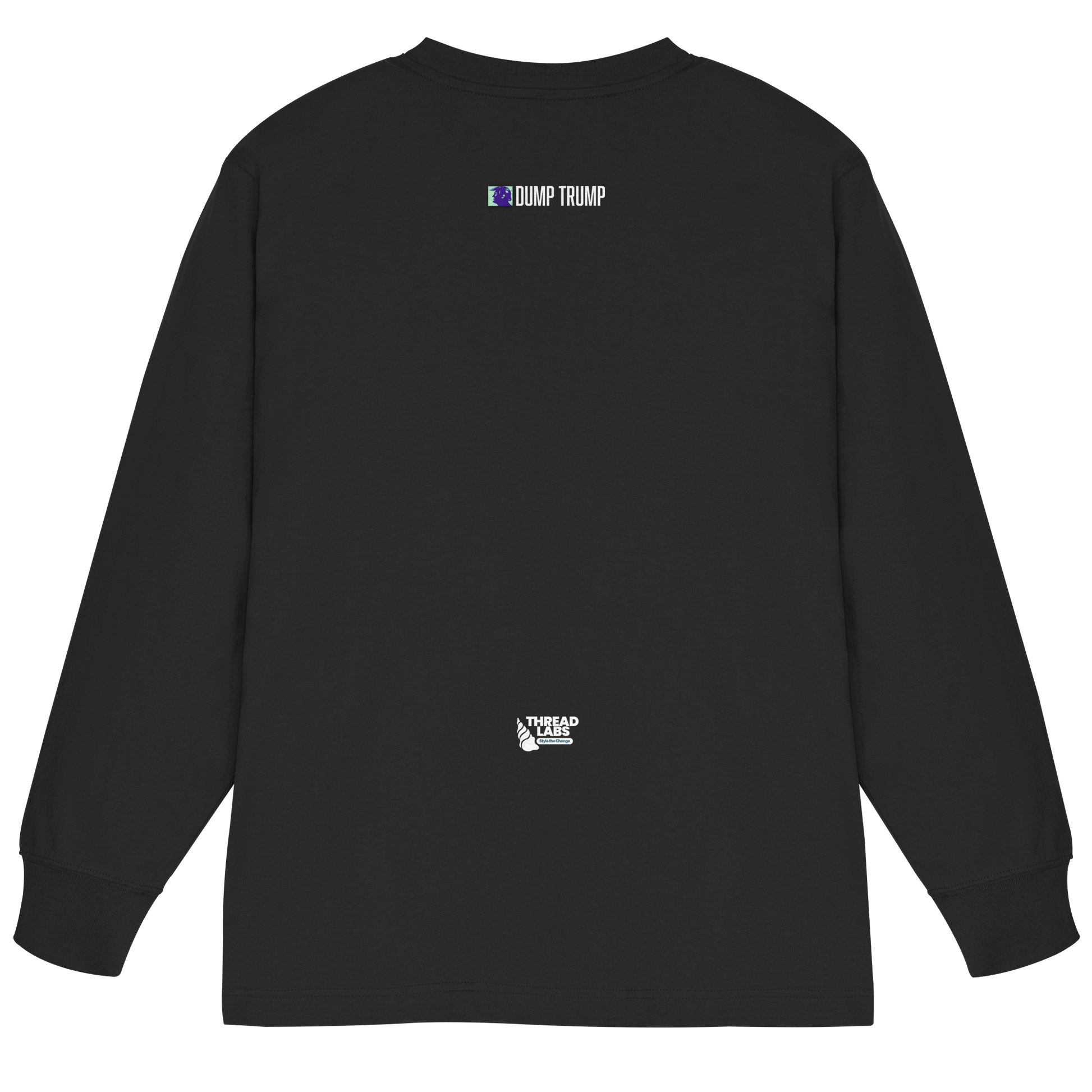 Dump Trump - Organic Heavy Oversized Longsleeve T-Shirt - ThreadLabs