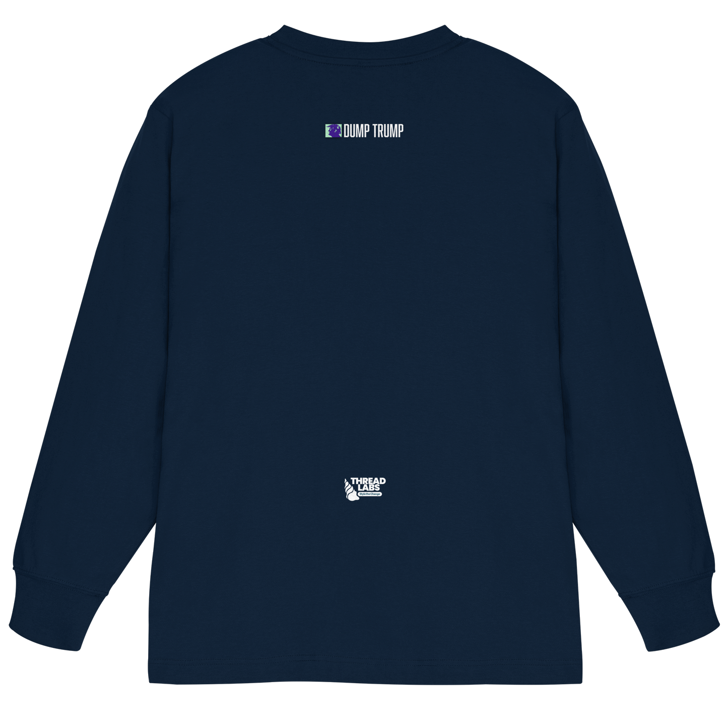 Dump Trump - Organic Heavy Oversized Longsleeve T-Shirt - ThreadLabs