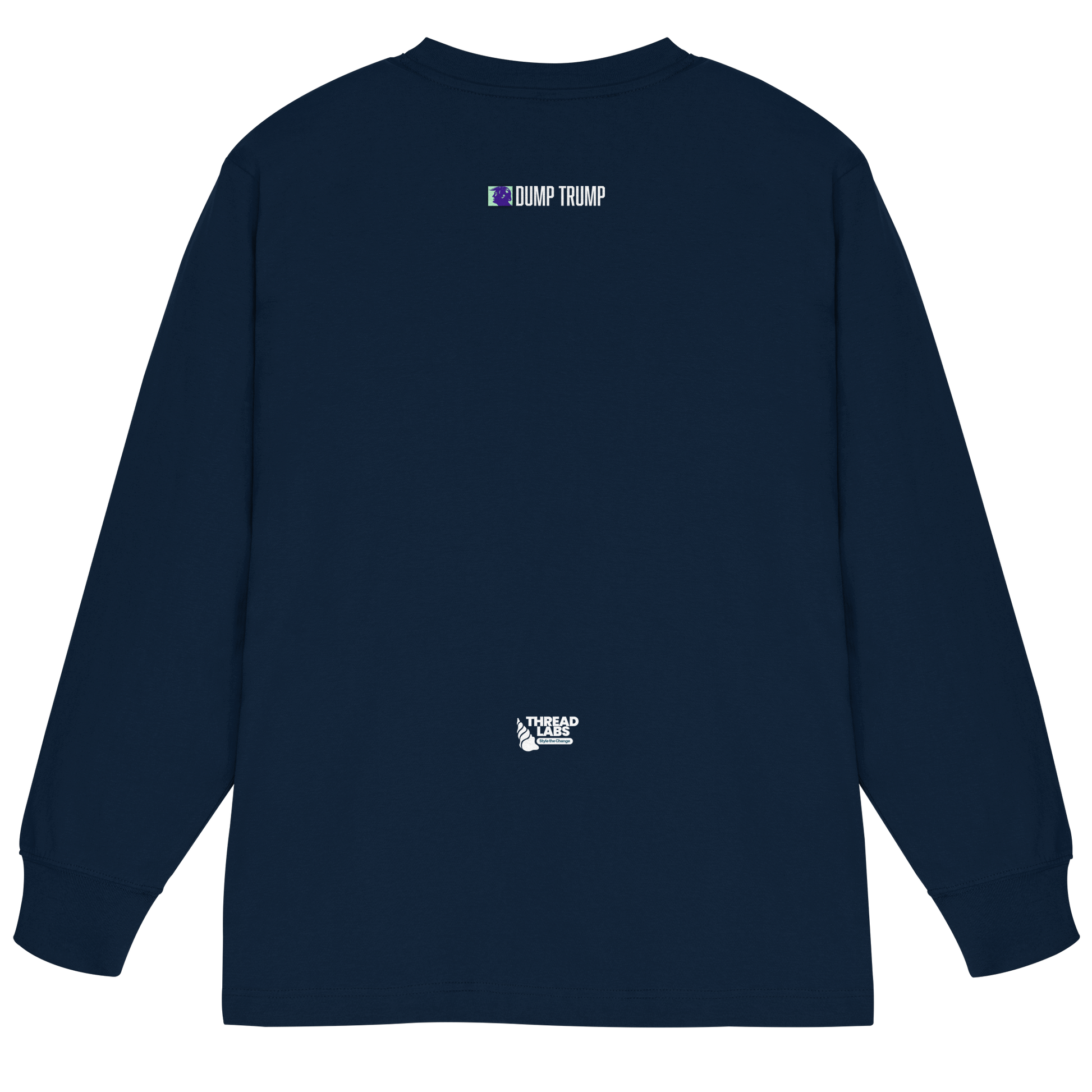 Dump Trump - Organic Heavy Oversized Longsleeve T-Shirt - ThreadLabs