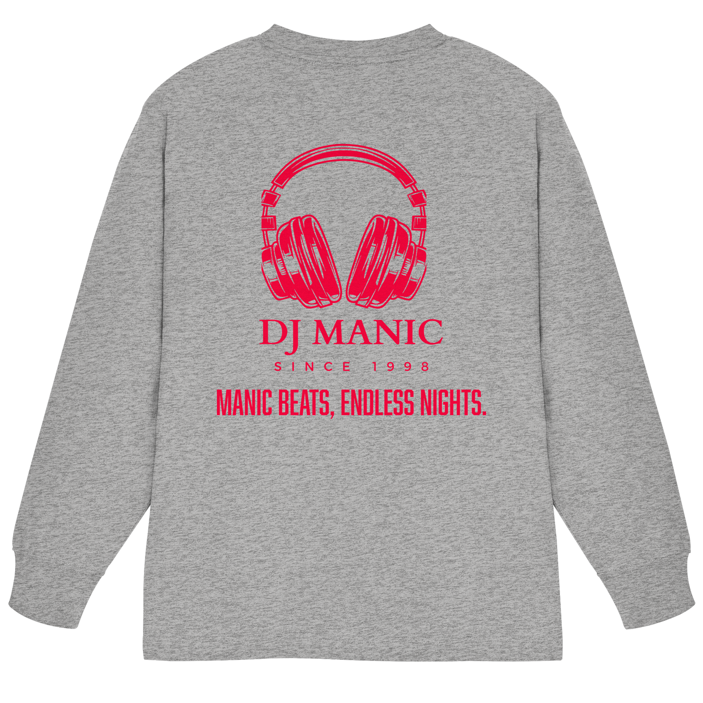 DJ Manic - Streetware - Organic Heavy Oversized Longsleeve T-Shirt - ThreadLabs