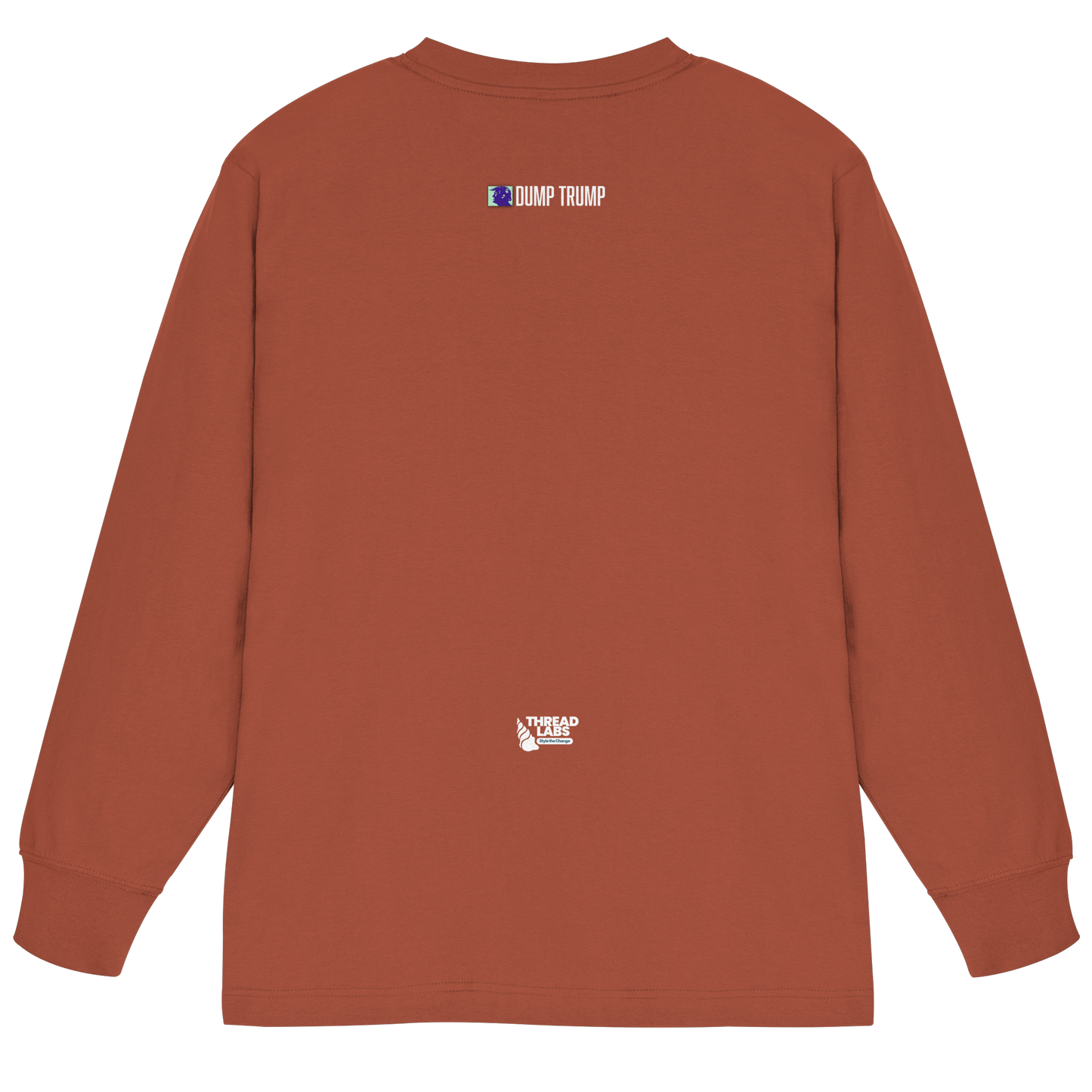 Dump Trump - Organic Heavy Oversized Longsleeve T-Shirt - ThreadLabs