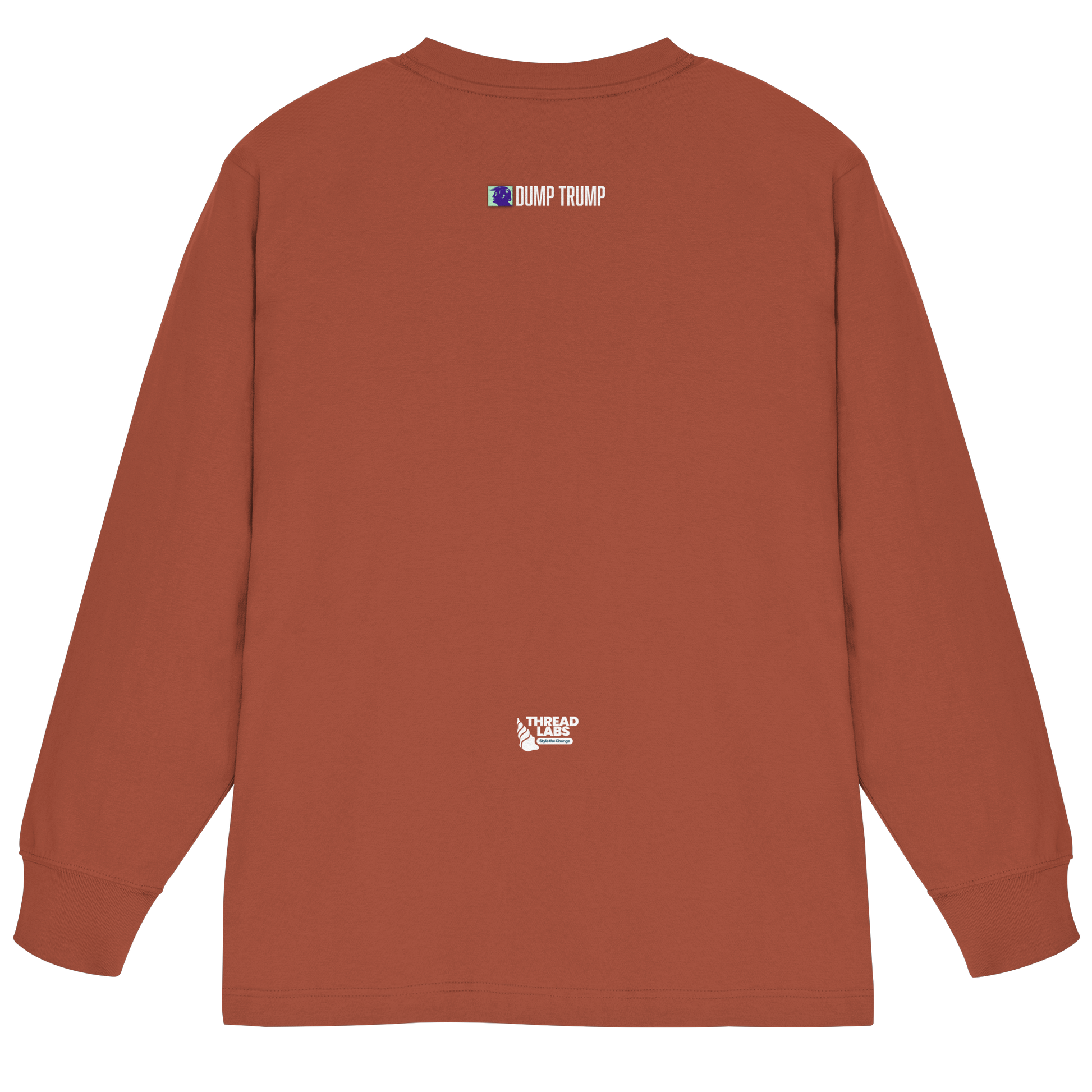 Dump Trump - Organic Heavy Oversized Longsleeve T-Shirt - ThreadLabs