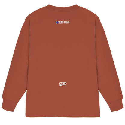 Dump Trump - Organic Heavy Oversized Longsleeve T-Shirt - ThreadLabs