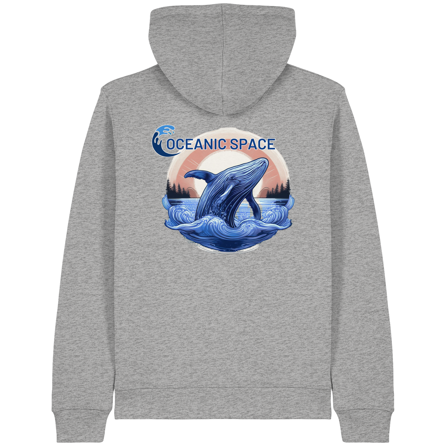 OCEANIC SPACE - Save our oceans - Organic Lightweight Zipper - ThreadLabs