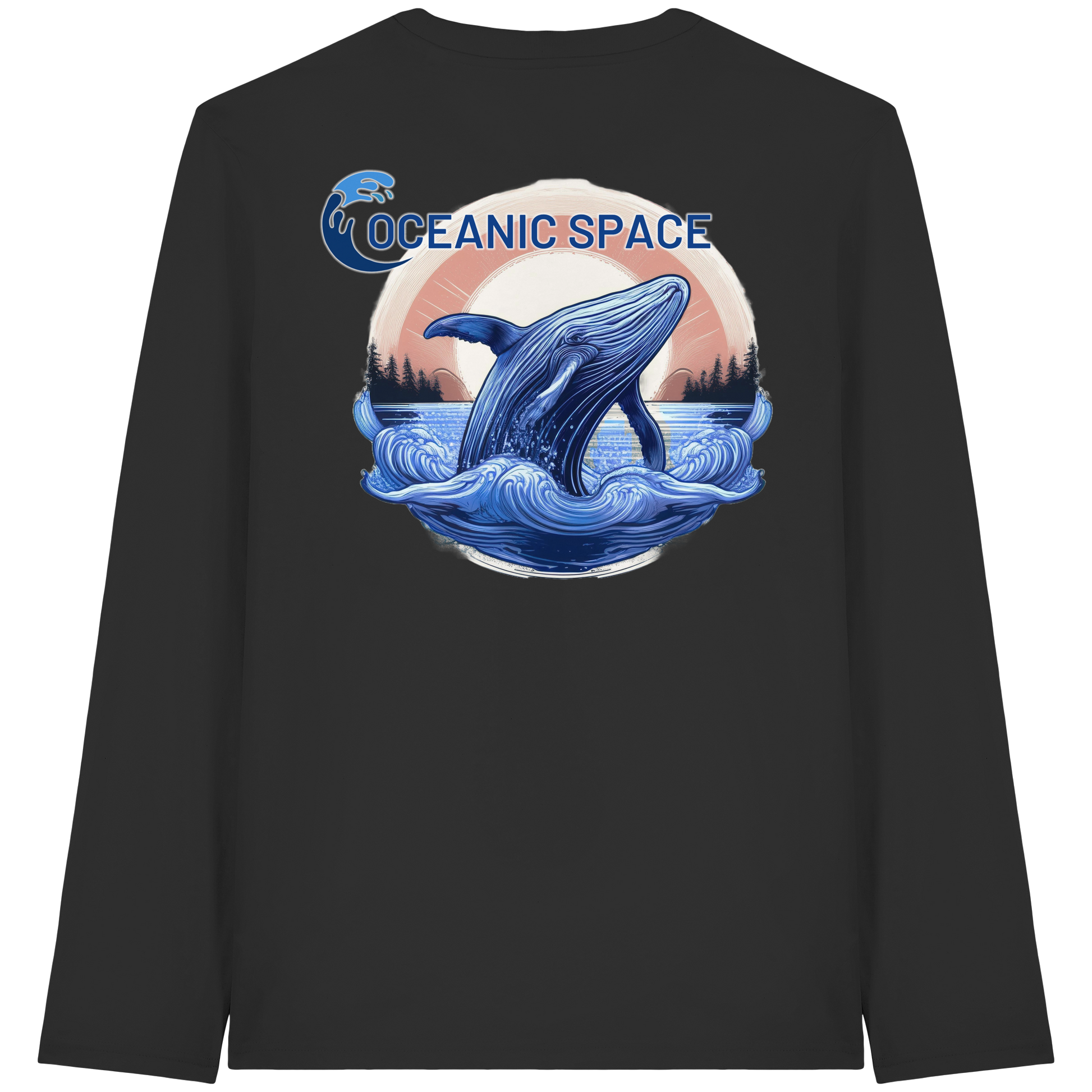 OCEANIC SPACE - Save our oceans - Organic Longsleeve T-Shirt - ThreadLabs
