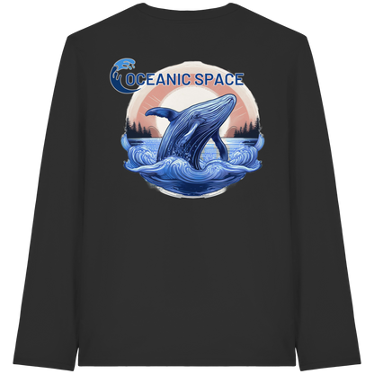 OCEANIC SPACE - Save our oceans - Organic Longsleeve T-Shirt - ThreadLabs