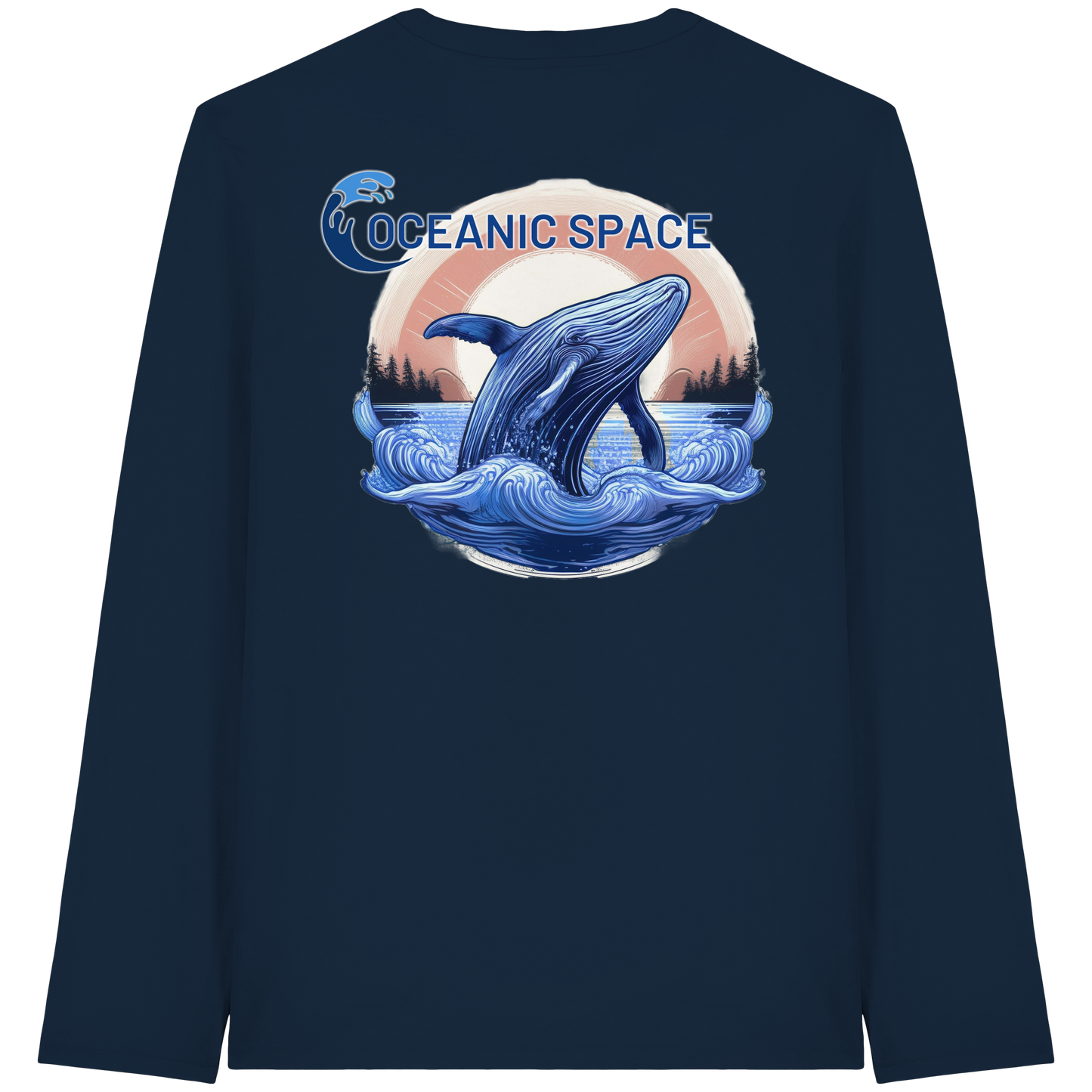 OCEANIC SPACE - Save our oceans - Organic Longsleeve T-Shirt - ThreadLabs