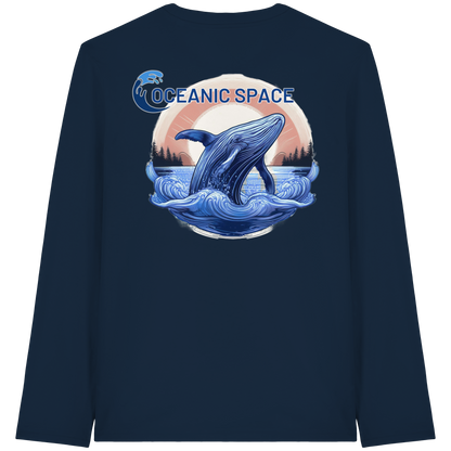 OCEANIC SPACE - Save our oceans - Organic Longsleeve T-Shirt - ThreadLabs