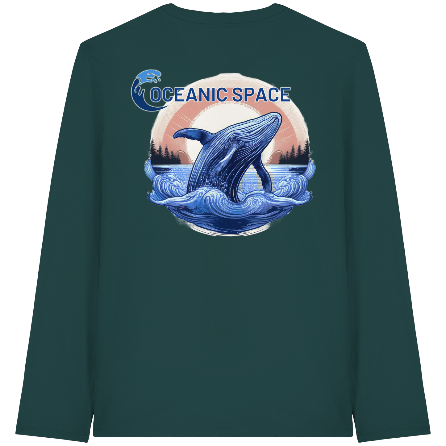 OCEANIC SPACE - Save our oceans - Organic Longsleeve T-Shirt - ThreadLabs
