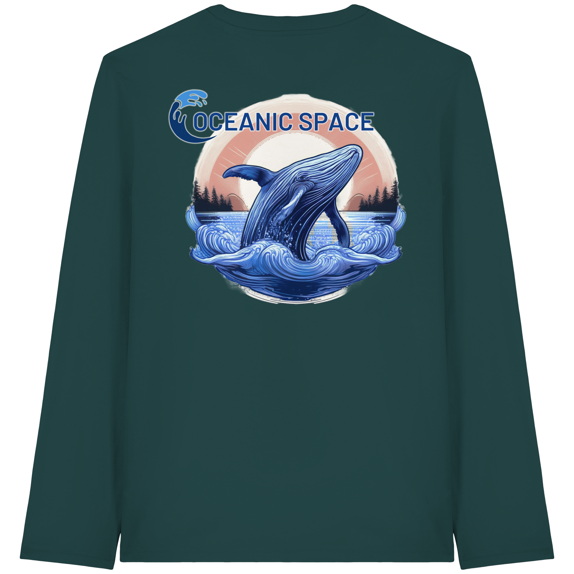 OCEANIC SPACE - Save our oceans - Organic Longsleeve T-Shirt - ThreadLabs