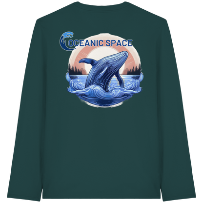 OCEANIC SPACE - Save our oceans - Organic Longsleeve T-Shirt - ThreadLabs