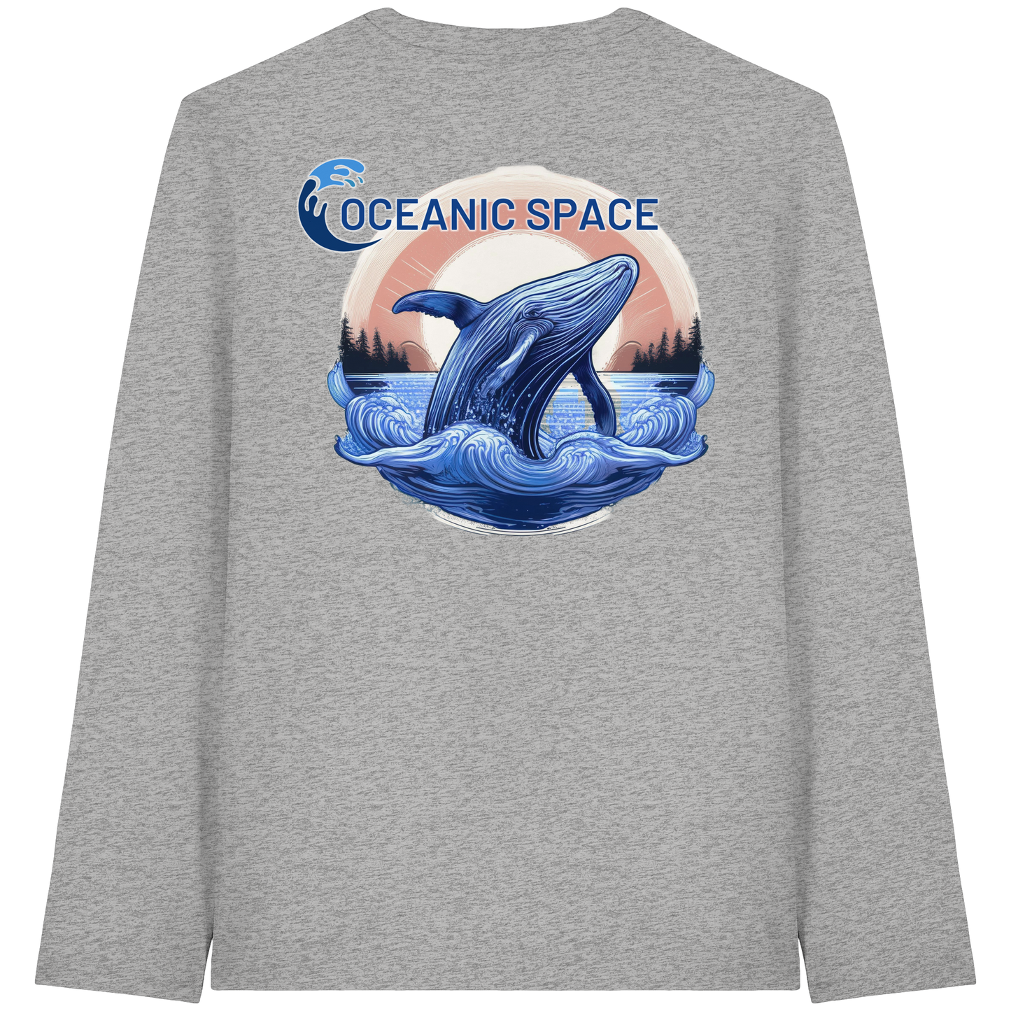 OCEANIC SPACE - Save our oceans - Organic Longsleeve T-Shirt - ThreadLabs