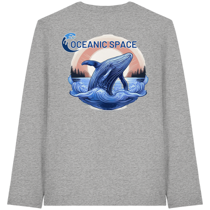 OCEANIC SPACE - Save our oceans - Organic Longsleeve T-Shirt - ThreadLabs