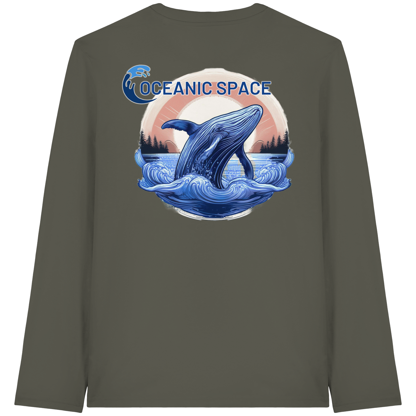 OCEANIC SPACE - Save our oceans - Organic Longsleeve T-Shirt - ThreadLabs