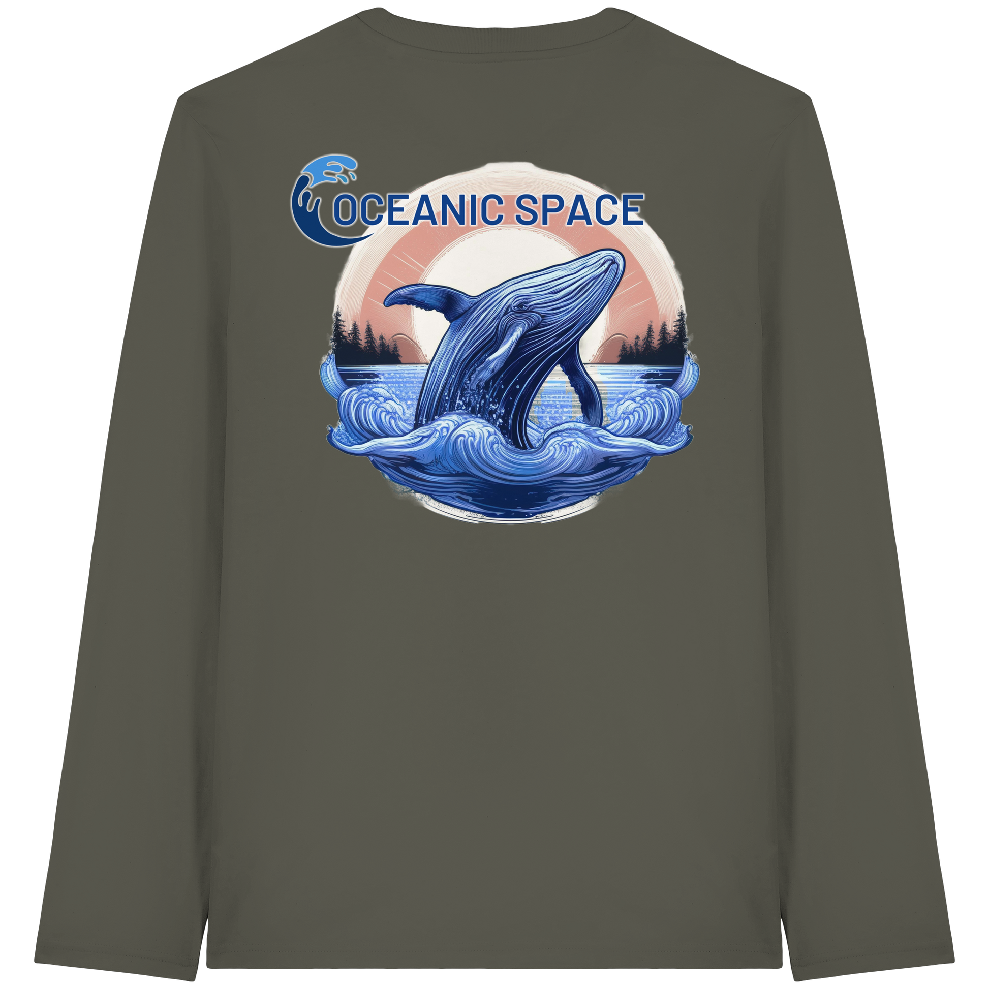 OCEANIC SPACE - Save our oceans - Organic Longsleeve T-Shirt - ThreadLabs