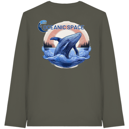 OCEANIC SPACE - Save our oceans - Organic Longsleeve T-Shirt - ThreadLabs