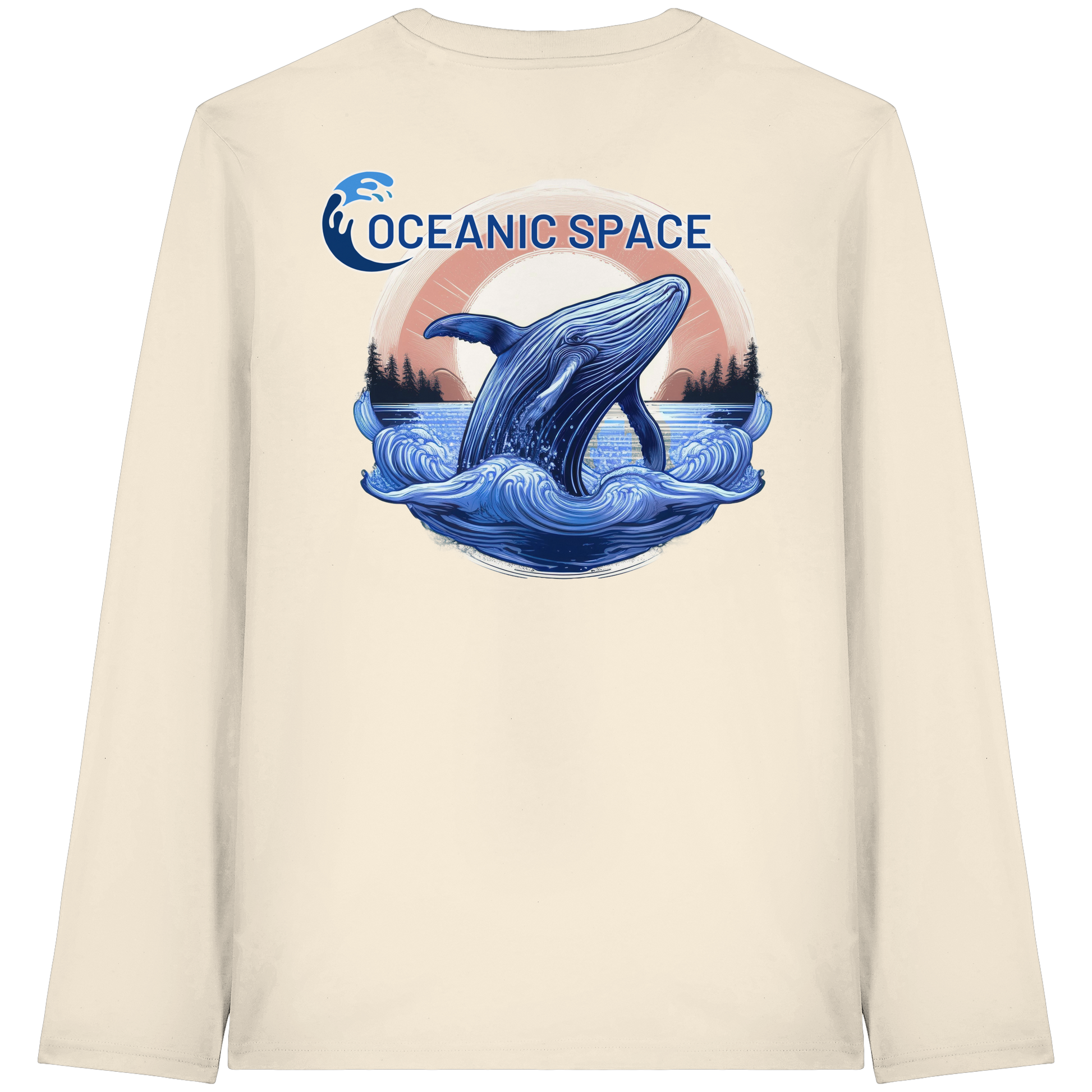 OCEANIC SPACE - Save our oceans - Organic Longsleeve T-Shirt - ThreadLabs