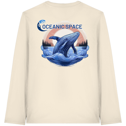 OCEANIC SPACE - Save our oceans - Organic Longsleeve T-Shirt - ThreadLabs