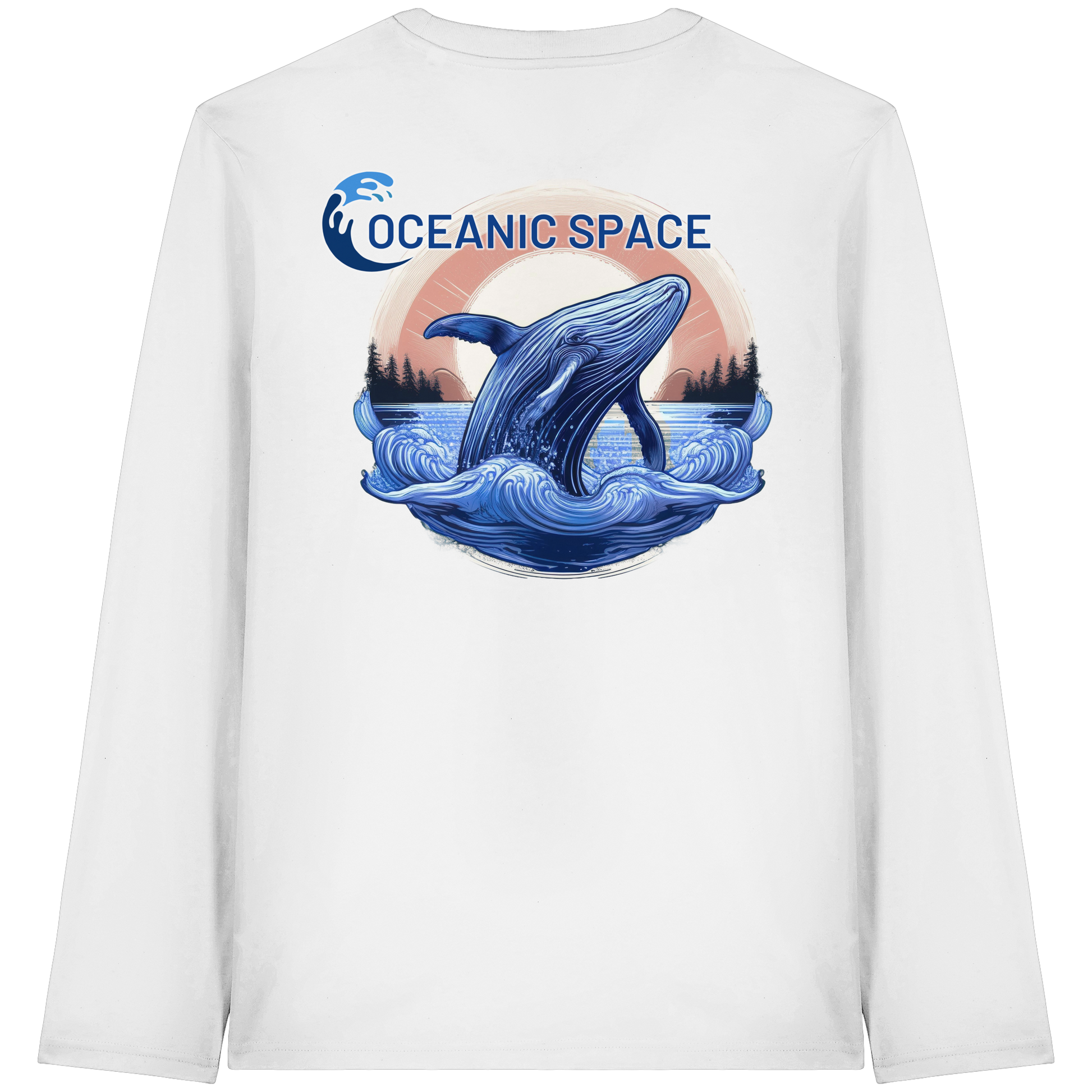 OCEANIC SPACE - Save our oceans - Organic Longsleeve T-Shirt - ThreadLabs