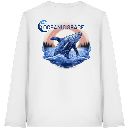 OCEANIC SPACE - Save our oceans - Organic Longsleeve T-Shirt - ThreadLabs